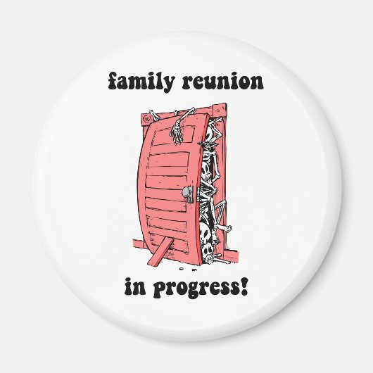 Aimant Réunion de famille amusante (Devant)