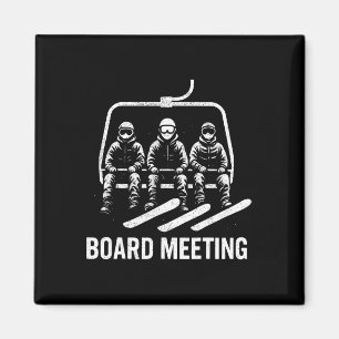 Aimant Réunion de planche de snowboard Remontée mécanique
