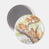 Aimant Réunion des écureuils (Recto/Verso)