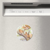 Aimant Réunion des écureuils (In Situ (Lave-vaisselle))