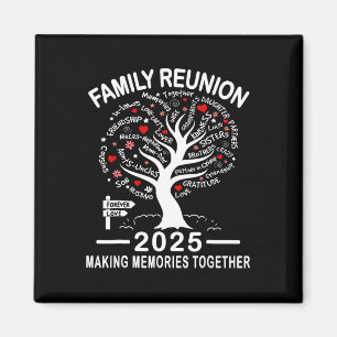 Aimant Réunion familiale 2025 Réunion jumelée de la famil