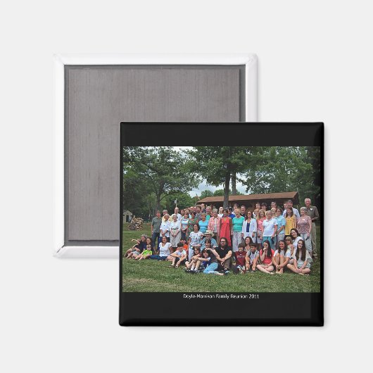 Aimant Réunion familiale Doyle-Morrison 2011 (Recto/Verso)