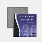 Aimant Réunion personnalisable de classe 30 ans (Recto/Verso)