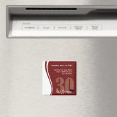 Aimant Réunion personnalisable de classe 30 ans (In Situ (Lave-vaisselle))