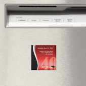 Aimant Réunion personnalisable de classe 40 ans (In Situ (Lave-vaisselle))