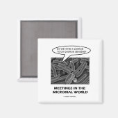 Aimant Réunions Dans Le Monde Microbial (Quorum Sensing) (Recto/Verso)
