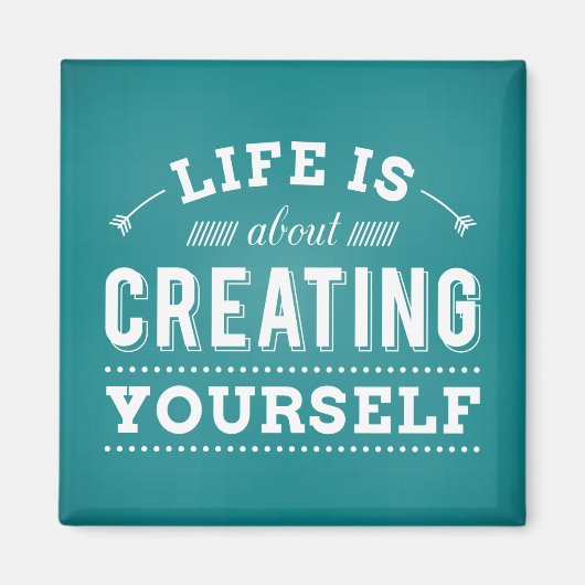 Aimant Réussite Motivation Attitude Vie Citation (Devant)