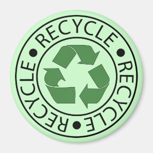 Aimant Réutilisez le logo vert de Ceter