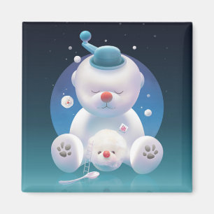 Aimant Rêve de Bichon Ice Shaver