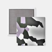 Aimant "Rêve fragmenté" Art Abstrait numérique (Recto/Verso)