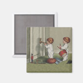 Aimant Réveillez-vous son joli enfant de Noël (Recto/Verso)