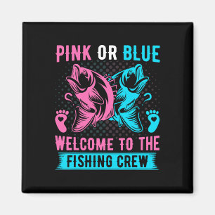 Aimant Révélation de sexe Pêche Rose ou Bleu Bienvenue à 