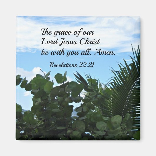 Aimant Révélations 22:21 (Devant)