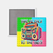 Aimant Revenez aux années 80 | Vibe rétro (Recto/Verso)