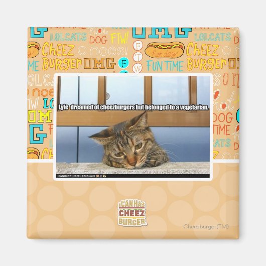 Aimant Rêver de cheesburgers (Devant)