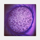 Aimant Rêver de la lune violette (Devant)