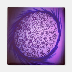 Aimant Rêver de la lune violette