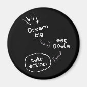 Aimant Rêver grand objectif prendre action motivation cit (Devant)