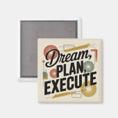 Aimant Rêver, Planifier, Exécuter (Recto/Verso)