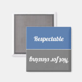 Aimant Reversible Respectable/Non Pour Voir Lave-Vaissell (Recto/Verso)