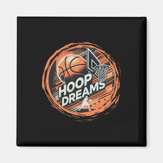 Aimant Rêves de plateau de basket actifs (Devant)