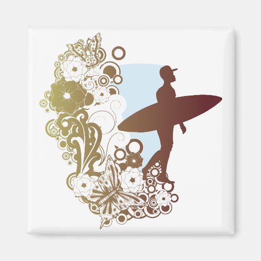 Aimant rêves de surf (Devant)