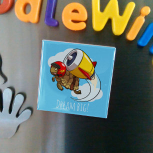 Aimant Rêvez Gros ! Carton de tortue dynamique