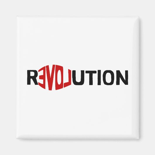 Aimant RÉVOLUTION ~ Truisme magnétique (Devant)