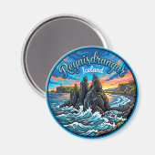 Aimant Reynisdrangar Islande (Recto/Verso)