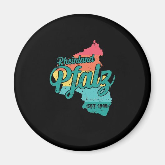 Aimant Rhénanie-Palatinat Land d'Allemagne (Devant)