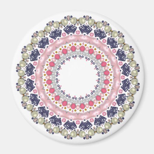 Aimant Rhinestones, paillettes, confettis (Devant)