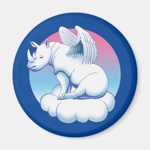 Aimant Rhino Angel - Sensibilisation à la conservation de