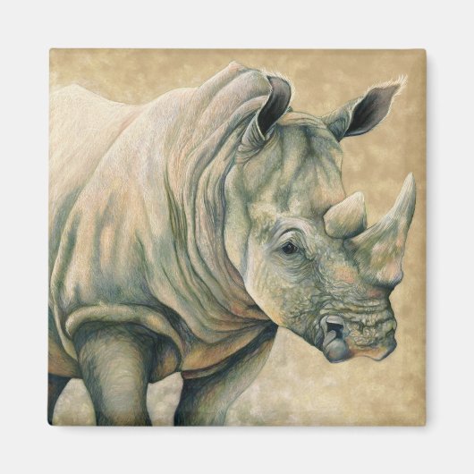 Aimant Rhino blanc (Devant)