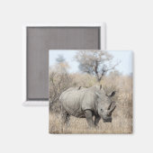 Aimant Rhino blanc (Recto/Verso)