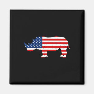 Aimant Rhino Lover Rhinoceros Horn Safari Faune Indeme