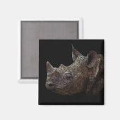 Aimant Rhino noir (Recto/Verso)