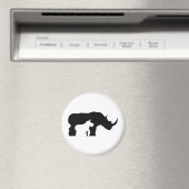 Aimant Rhino noir et blanc (In Situ (Lave-vaisselle))