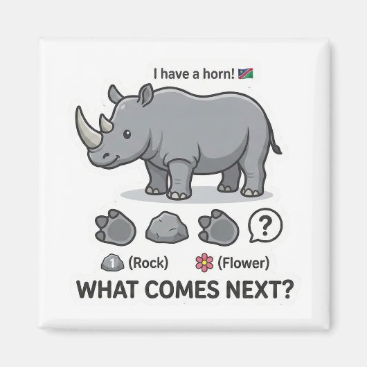 Aimant Rhino Pattern Logic (Devant)