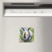 Aimant Rhino Portrait botanique (In Situ (Lave-vaisselle))