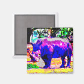 Aimant rhinocéros (Recto/Verso)