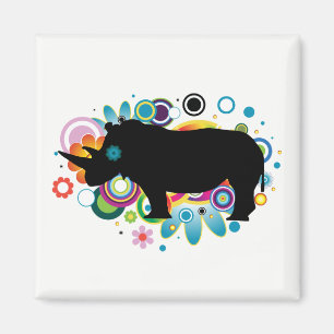 Aimant rhinocéros Abstrait