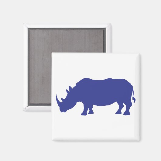 Aimant Rhinoceros Silhouette (Recto/Verso)