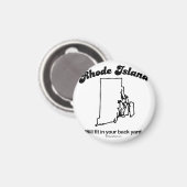 Aimant RHODE ISLAND - T-shirts "RHODE ISLAND STATE MOTTO" (Recto/Verso)