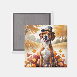 Aimant Rhodesian Ridgeback Autumn quitte Thanksgiving Art