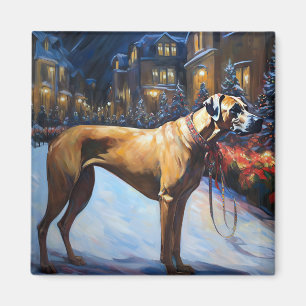 Aimant Rhodésien Ridgeback Saison des Fêtes de Noël