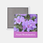 Aimant rhododendron pourpre (Recto/Verso)