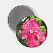 Aimant rhododendron rose (Recto/Verso)
