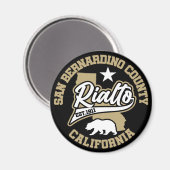 Aimant Rialto, Californie (Recto/Verso)