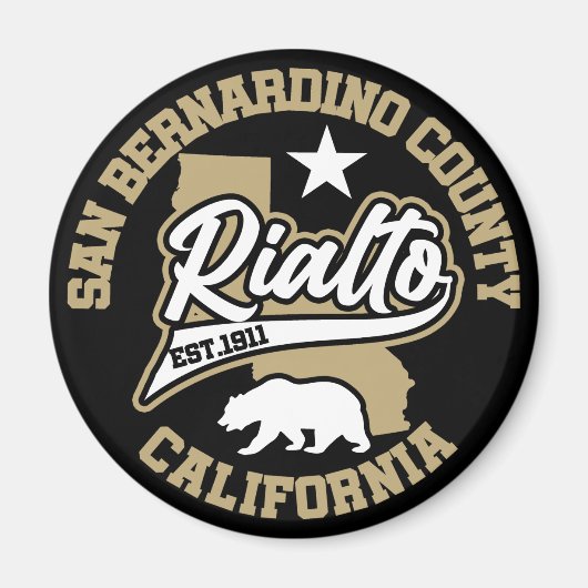 Aimant Rialto, Californie (Devant)
