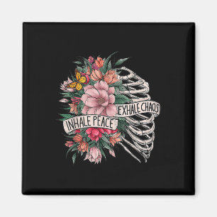 Aimant Rib Cage Inhale Peace Exhale Chaos Santé mentale